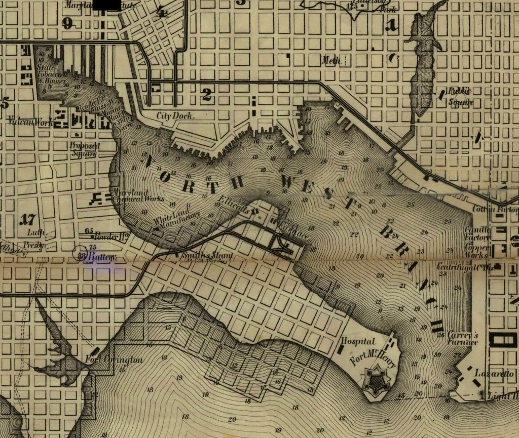 Miscellaneous Posts Historic Maps of Baltimore Harbor 17921895